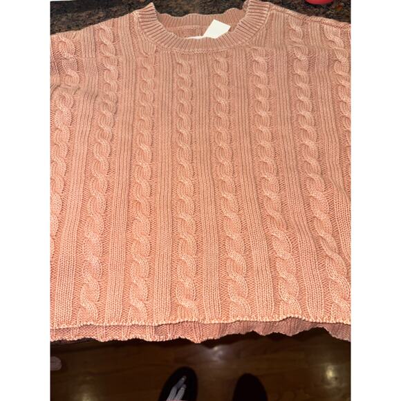 NWT Aerie Mini Cable Cropped 100% Cotton Sweater SizeXS - Picture 6 of 9